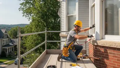Plumber repairing a pipe in Pittsburgh, PA for plumbing repair service