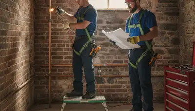 Pittsburgh, PA plumber repairing a residential leak with professional plumbing tools