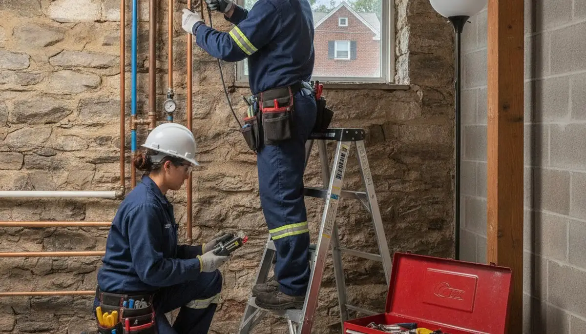 Plumber providing plumbing repair services in Pittsburgh, PA