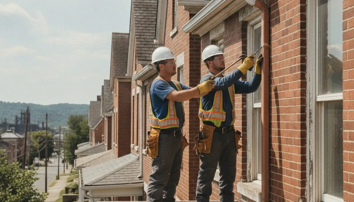 Pittsburgh, PA plumber repairing residential plumbing for local leak and pipe service