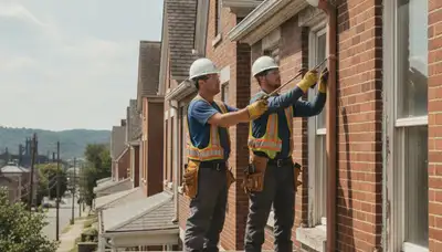 Pittsburgh, PA plumber repairing residential plumbing for local leak and pipe service