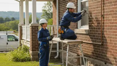 Pittsburgh, PA plumber repairing a residential pipe for reliable plumbing service