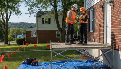 Plumber repairing a leak in Pittsburgh, PA for trusted plumbing repair service