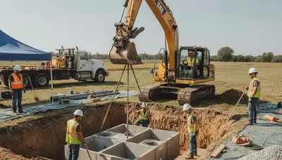 Septic tank installation service for Pittsburgh, PA homes by On Call Plumbers
